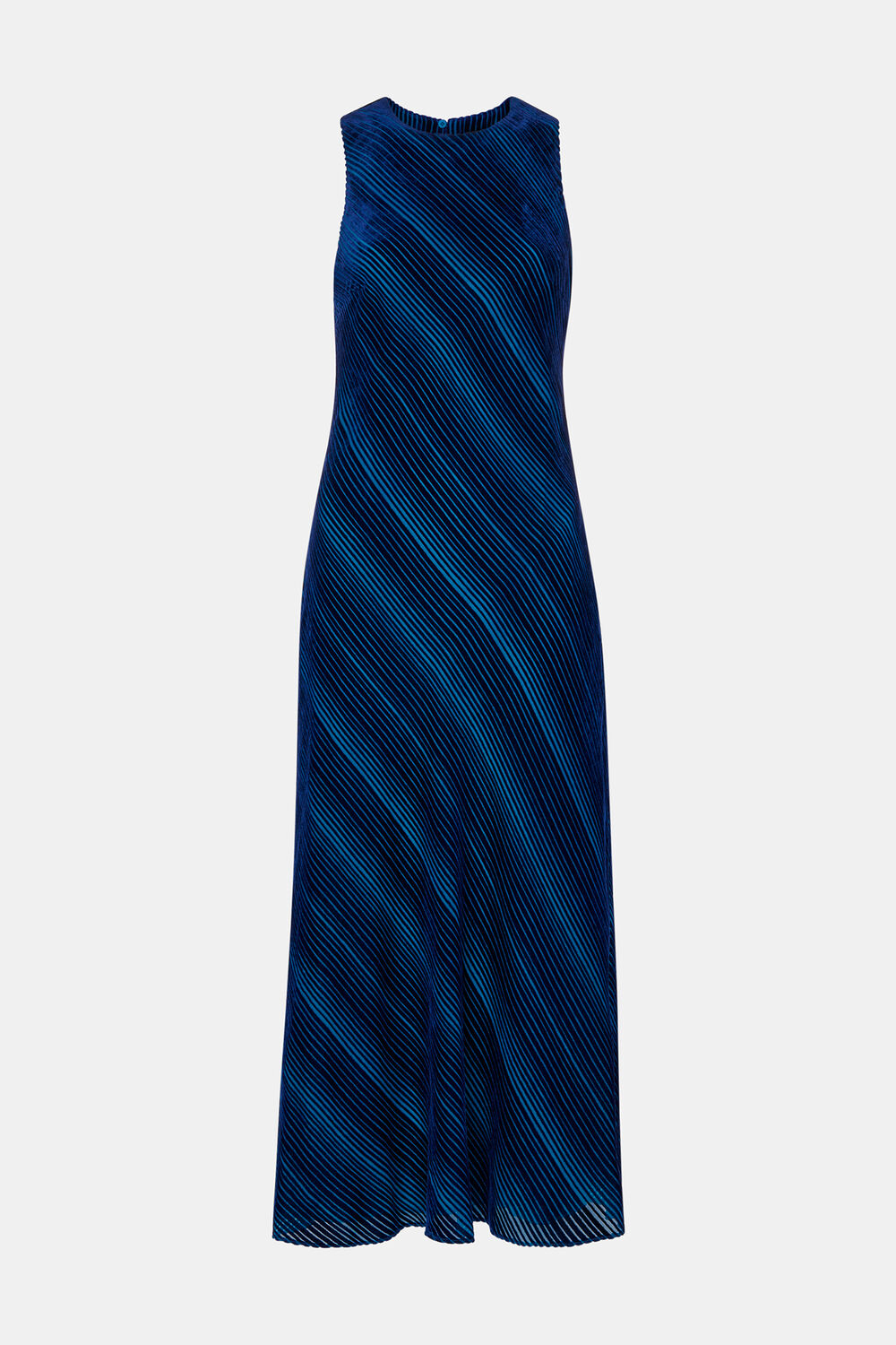 Devore Stripe Velvet Dress