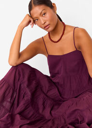 Petite Cotton Tiered Maxi Sun Dress