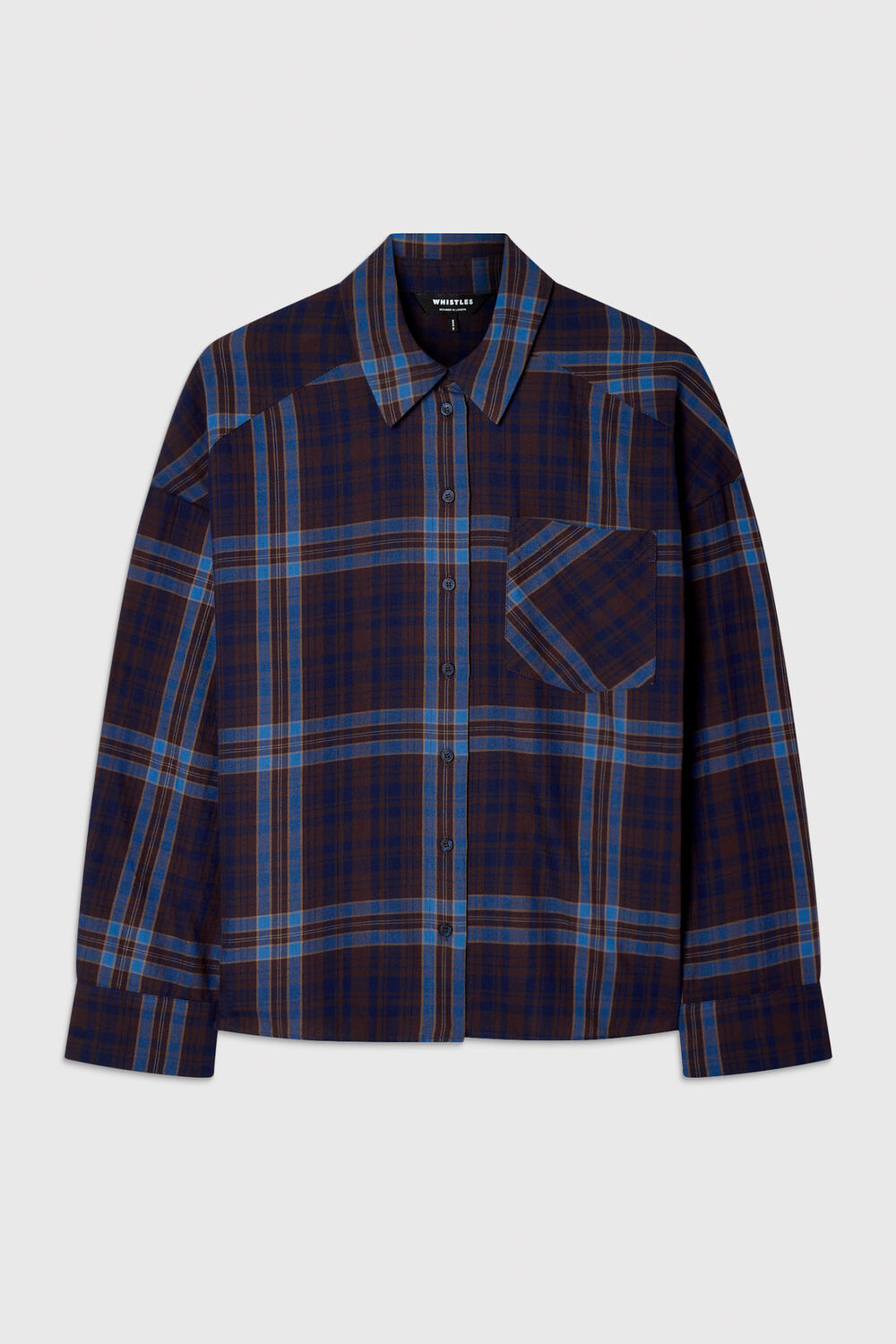 Checked Brushed Cotton Shirt