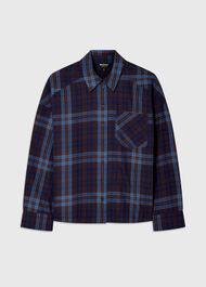 Checked Brushed Cotton Shirt