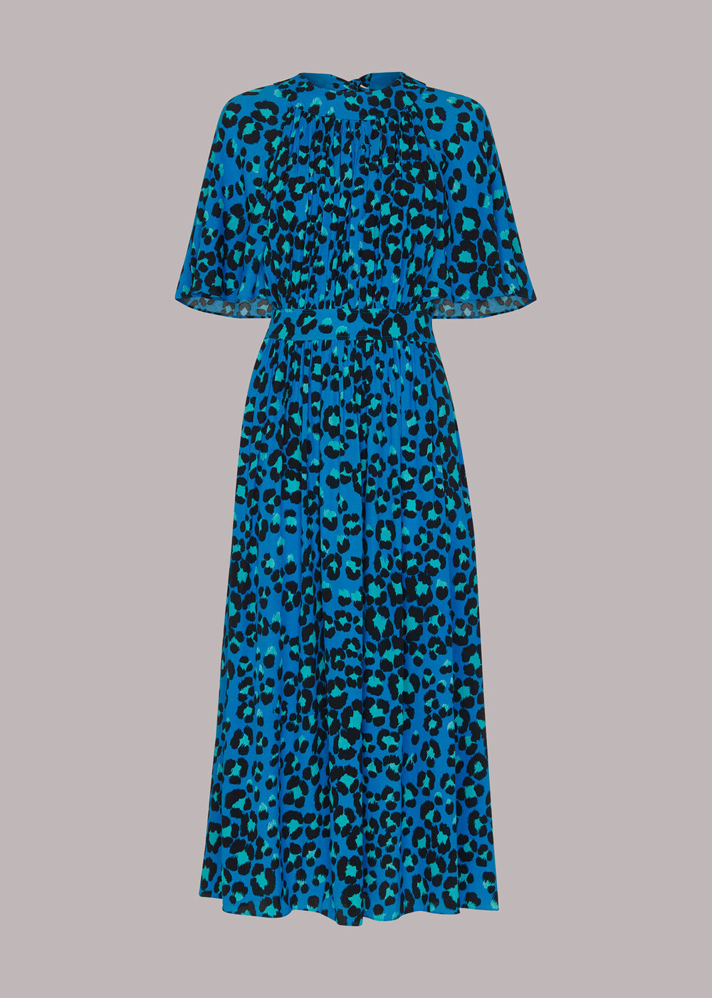 Petite Painted Leopard Amelia Dress