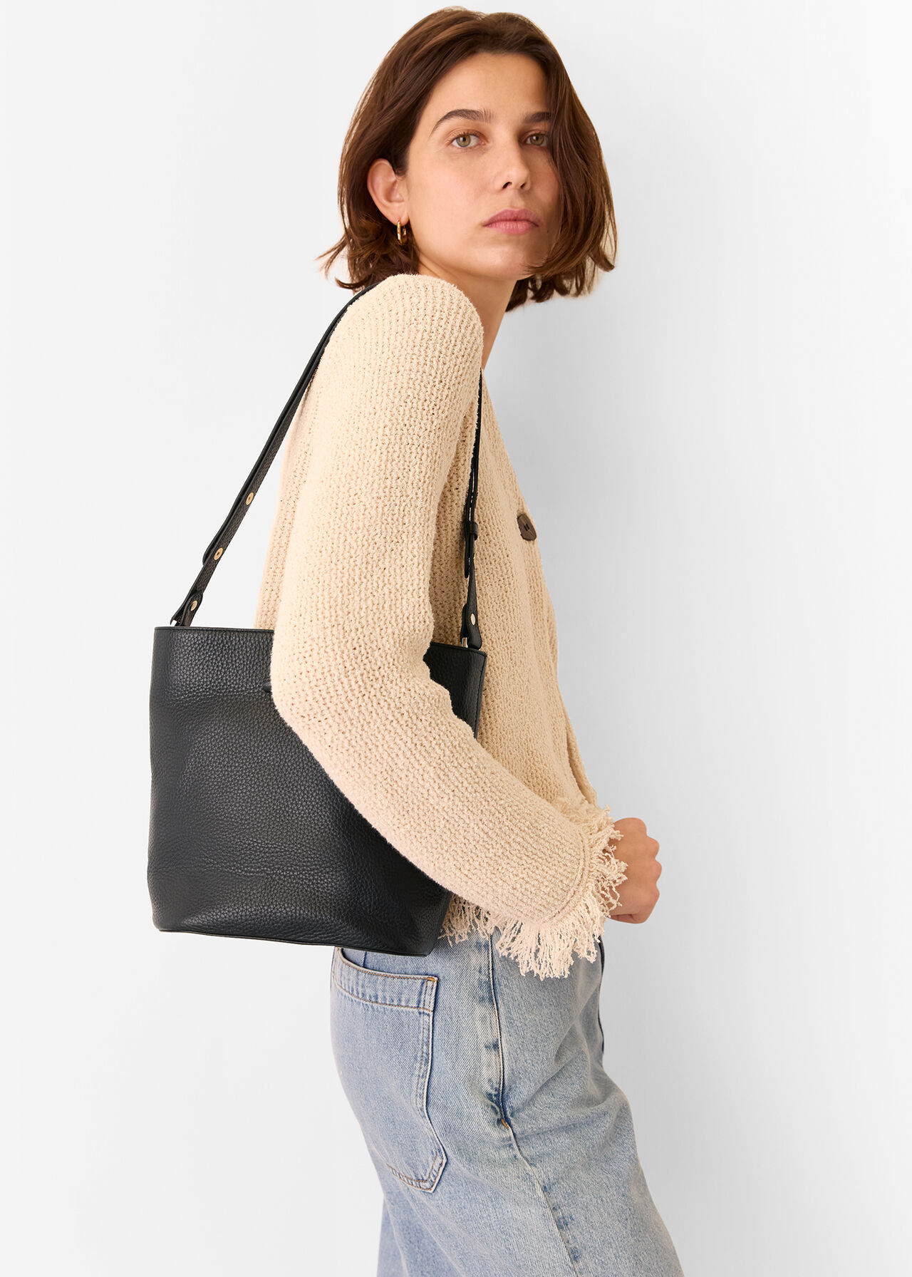 Cleo Toggle Bucket Bag