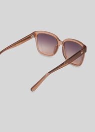Zena Square Frame Sunglasses Pink
