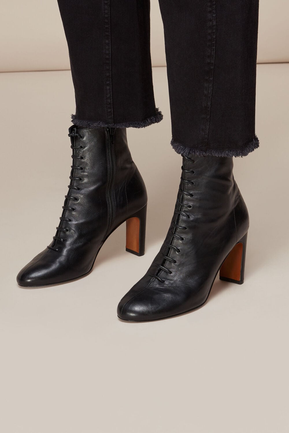 Dahlia Lace Up Boot Black