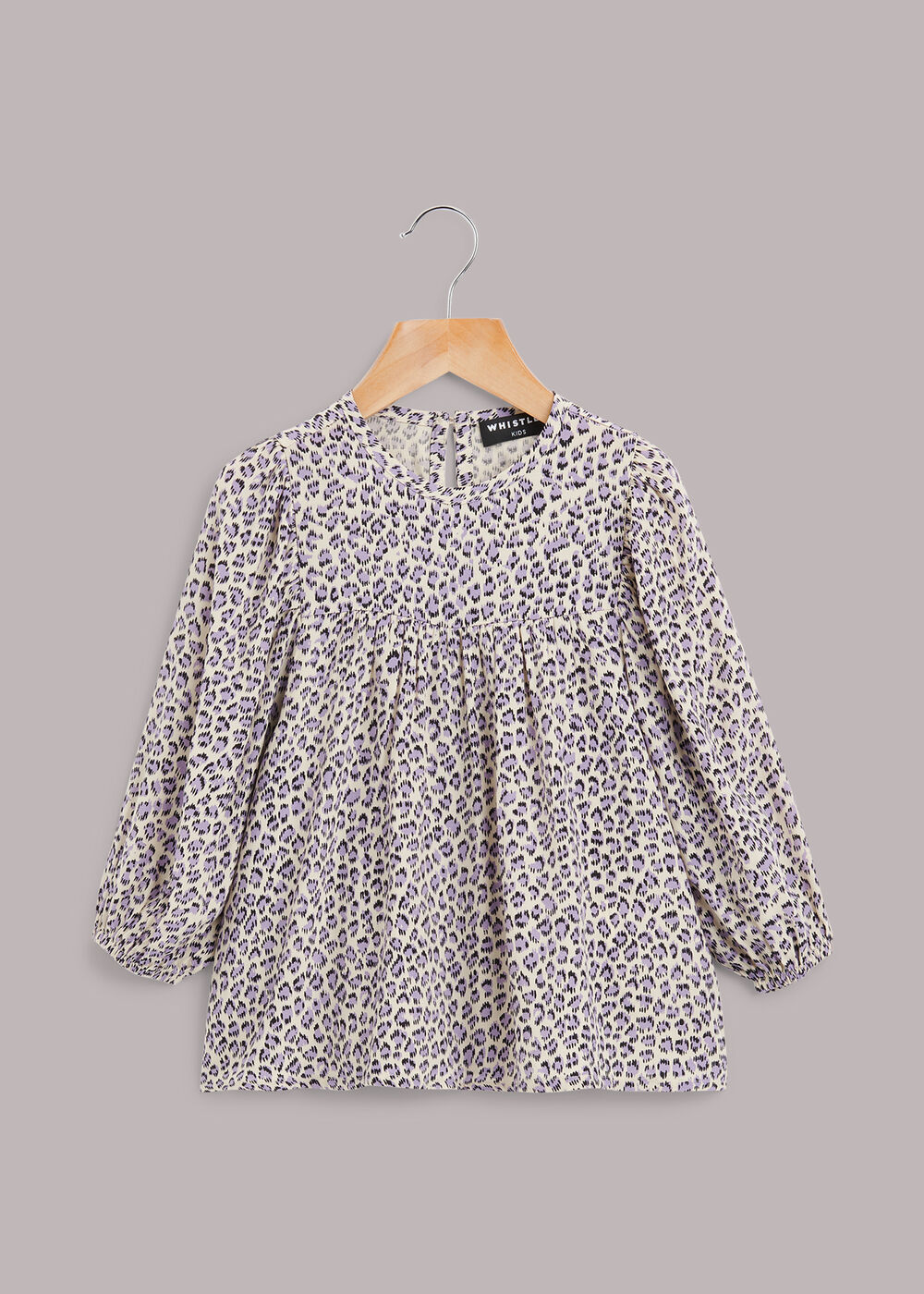 Dashed Leopard Wren Sleeve Top