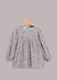 Dashed Leopard Wren Sleeve Top