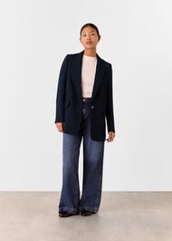 Petite Crepe Boyfriend Blazer