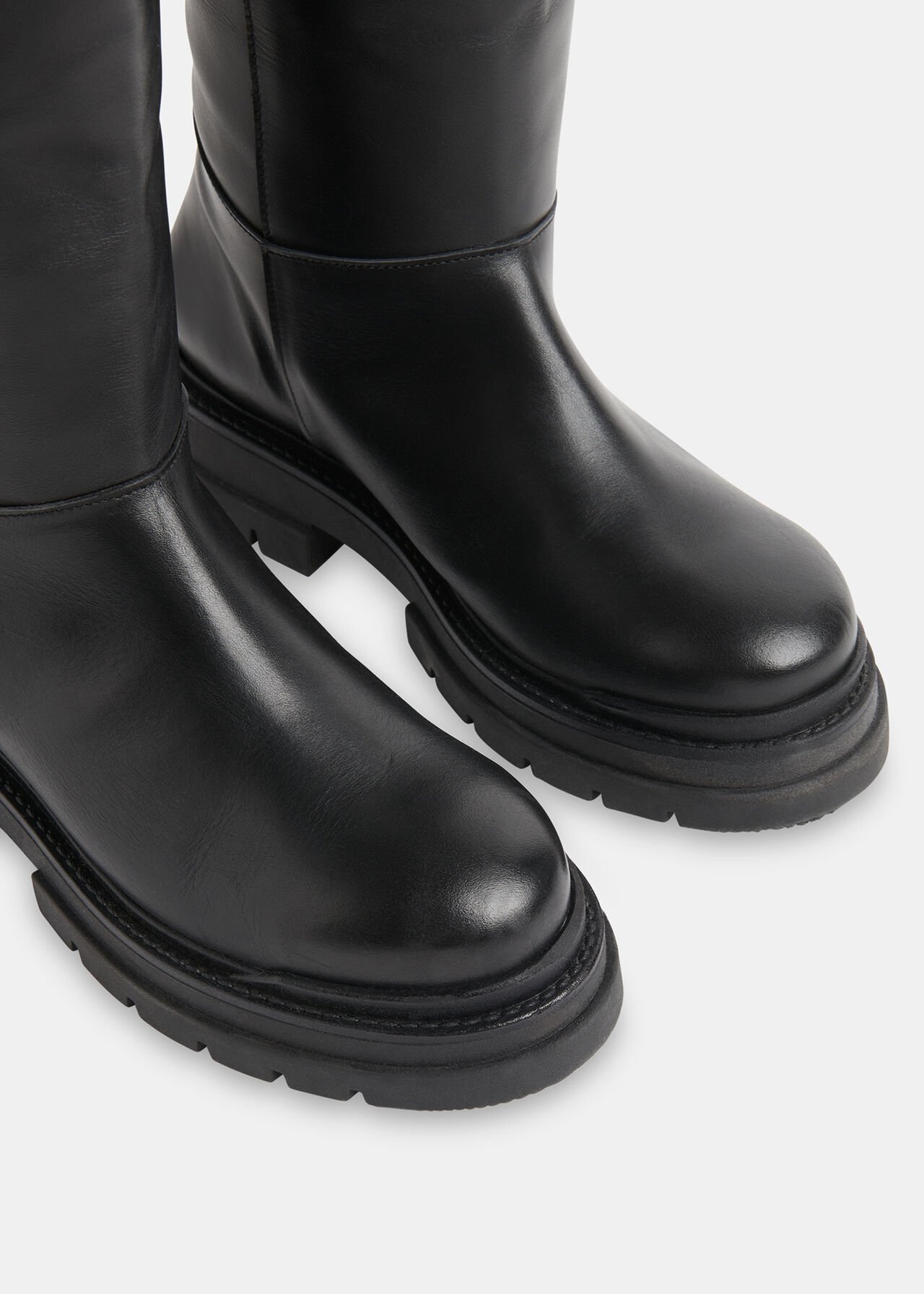 Maceo Lug Sole Knee High Boot