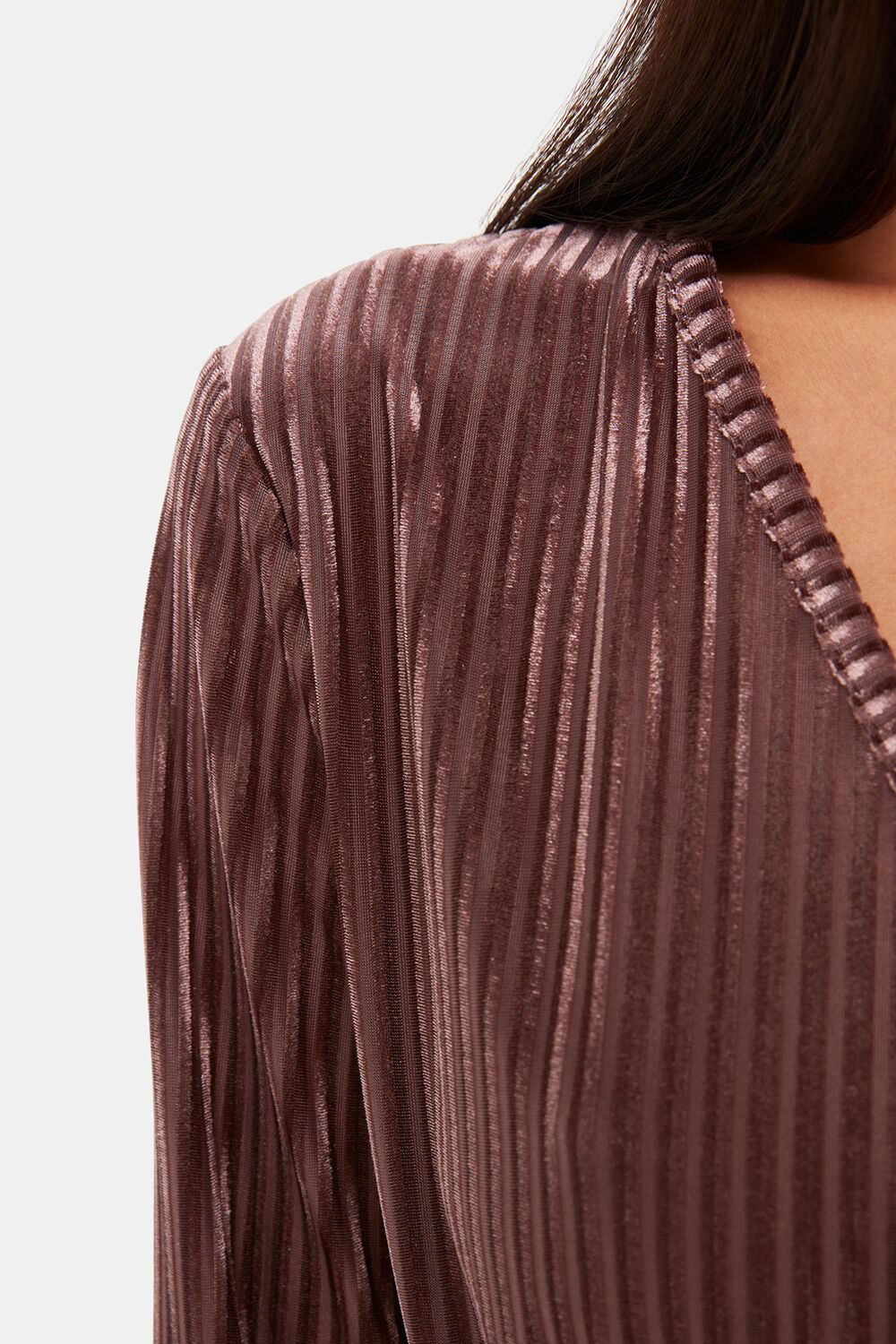 Velvet Stripe Wrap Cardigan