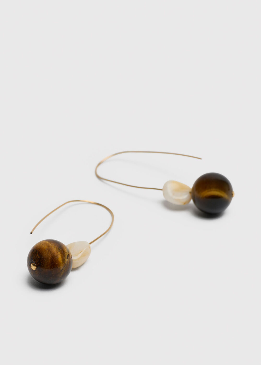 Beaded Wire Hoop Earring