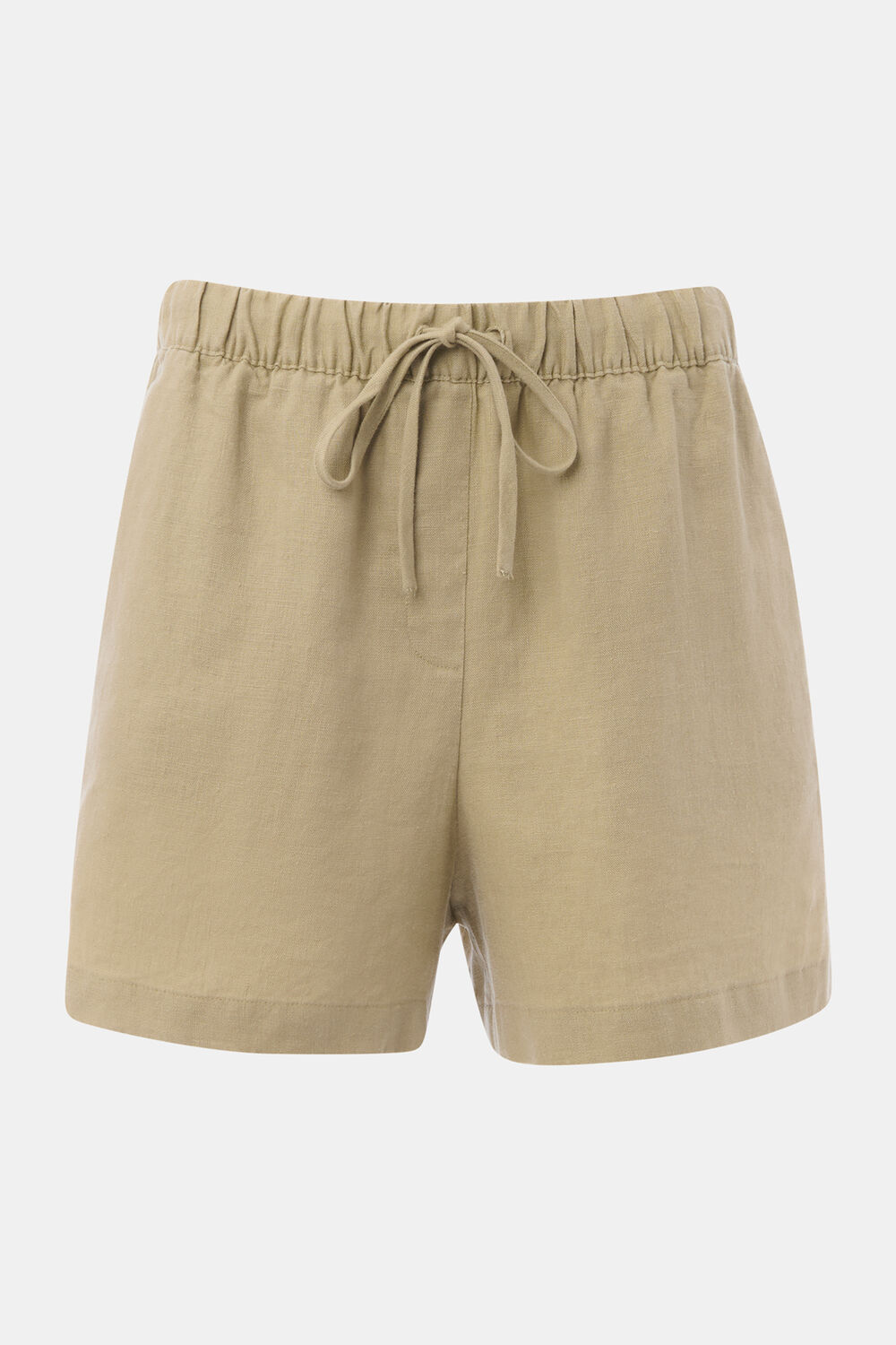 Neutral Linen Elasticated Short