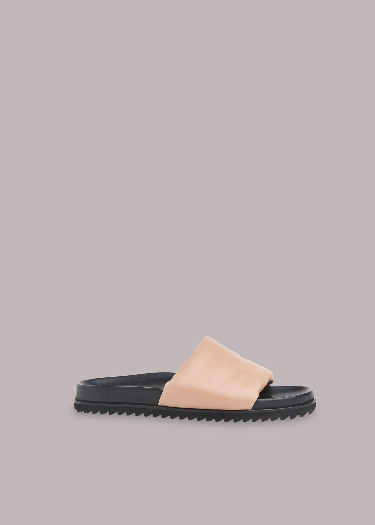 Taupe Aiden Padded Slide | WHISTLES