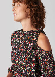 Peony Cut Out Silk Jumpsuit