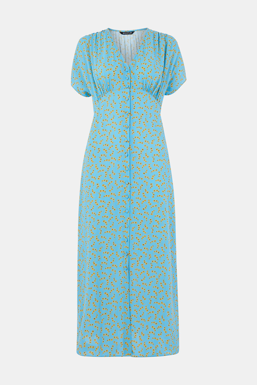 Floral Crescent Midi Dress