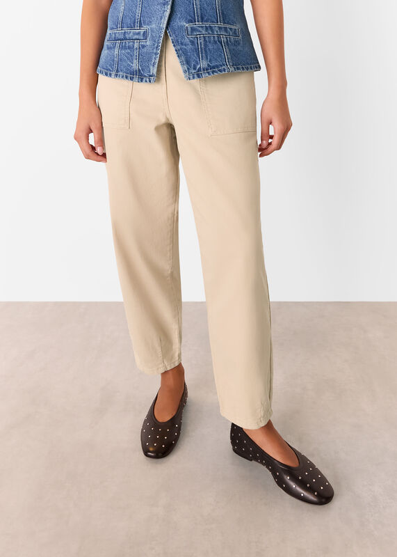 Neutral Petite Tessa Casual Pants
