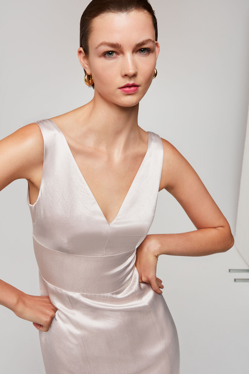 Charlotte Satin Maxi Dress
