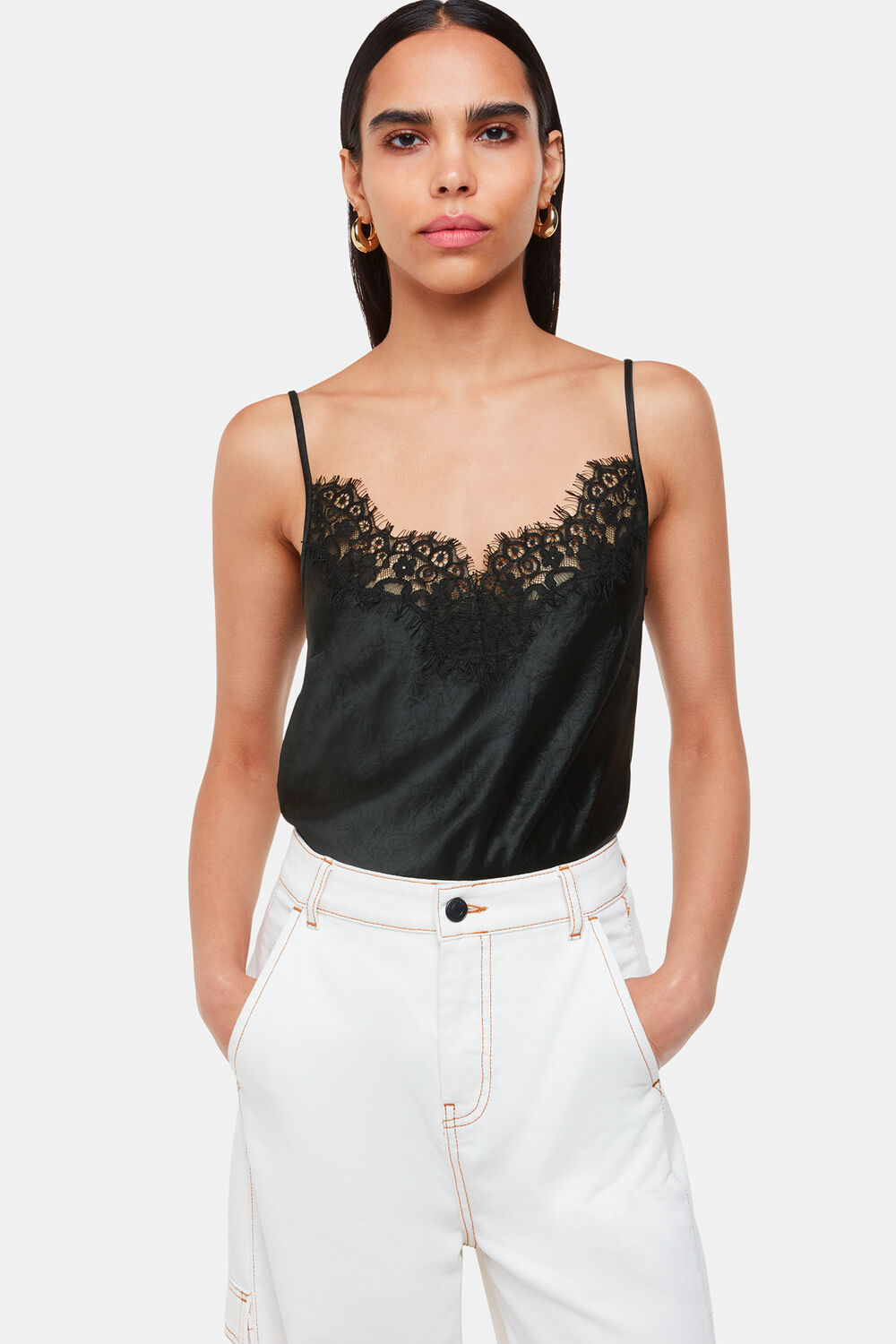 Lace Trim Cami Top