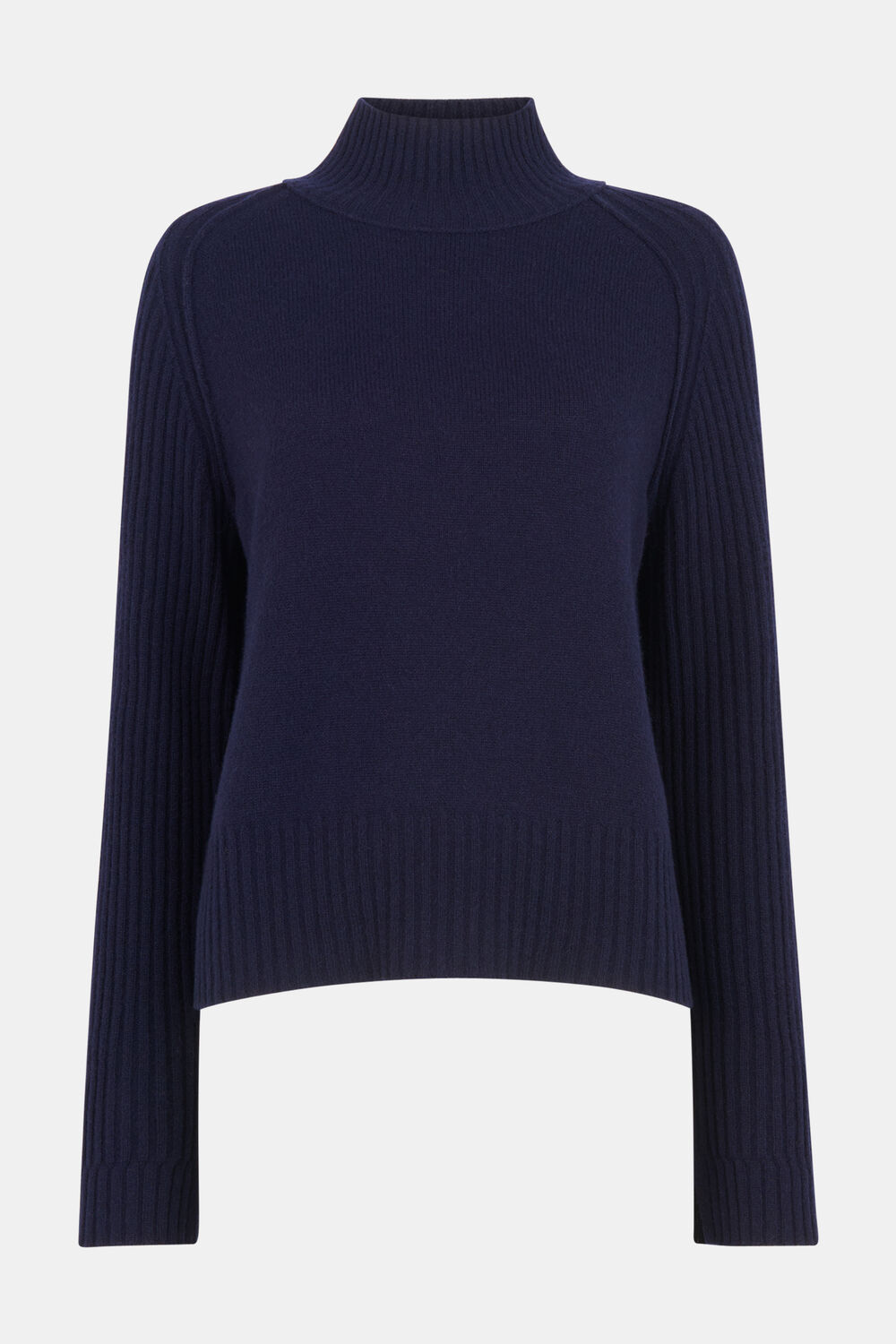 Wool Funnel Neck Knit