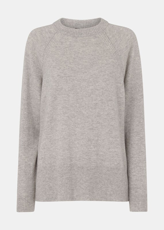 Grey Marl Ultimate Cashmere Crew Neck