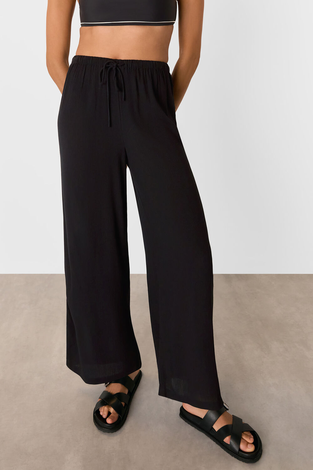 Tie Front Beach Trouser