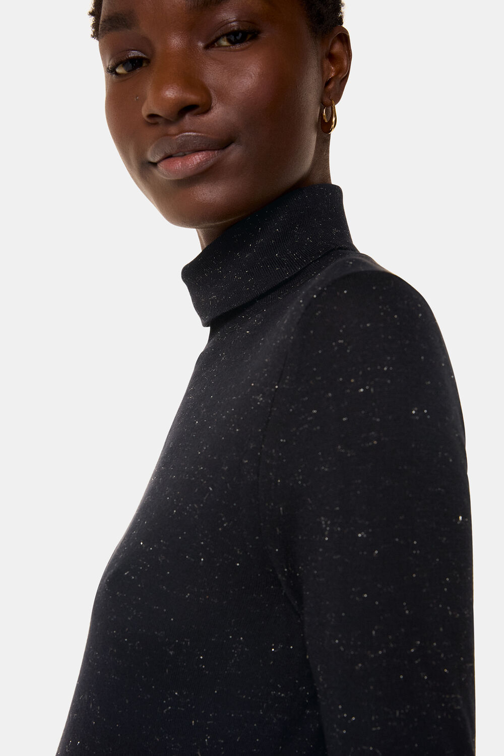 Annie Sparkle Roll Neck