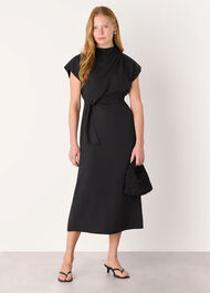 Twist Waist Midi Dress