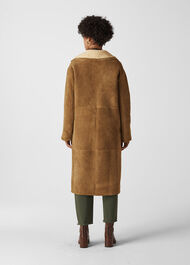 Reversible Long Suede Coat