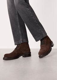 Suede Lace Up Boot