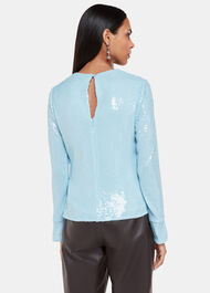 Sequin Minimal Tunic Top