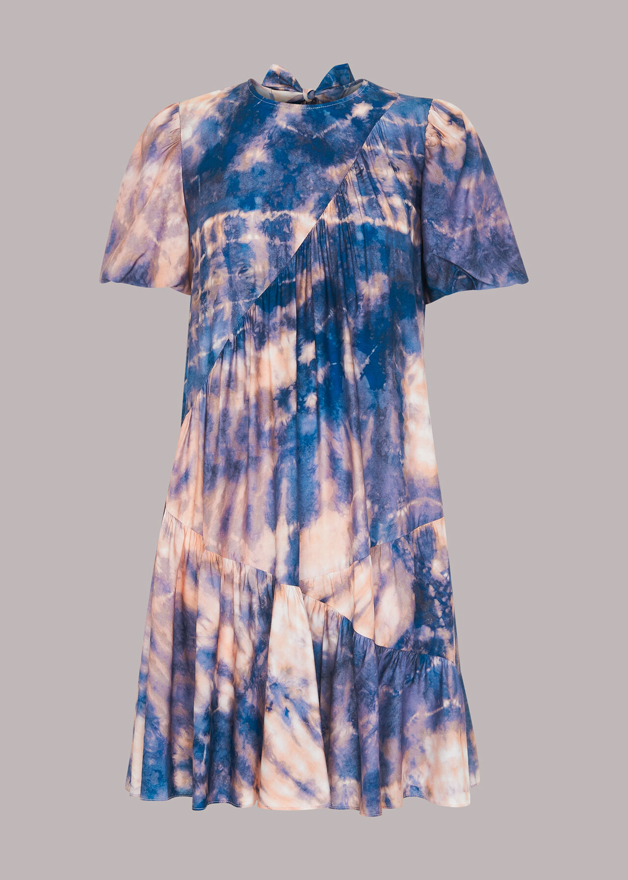 Mirrored Tie Dye Trapeze Dress