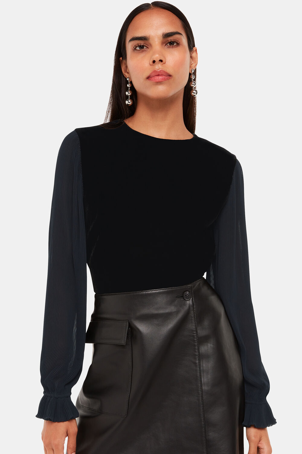 Black Bella Velvet Top