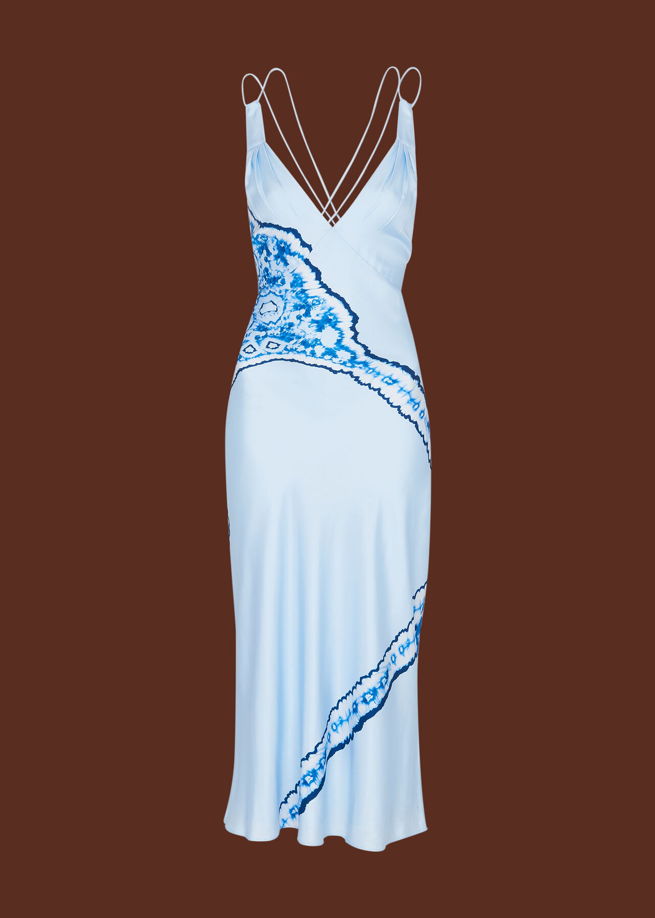Silk Tie Dye Bias Dress