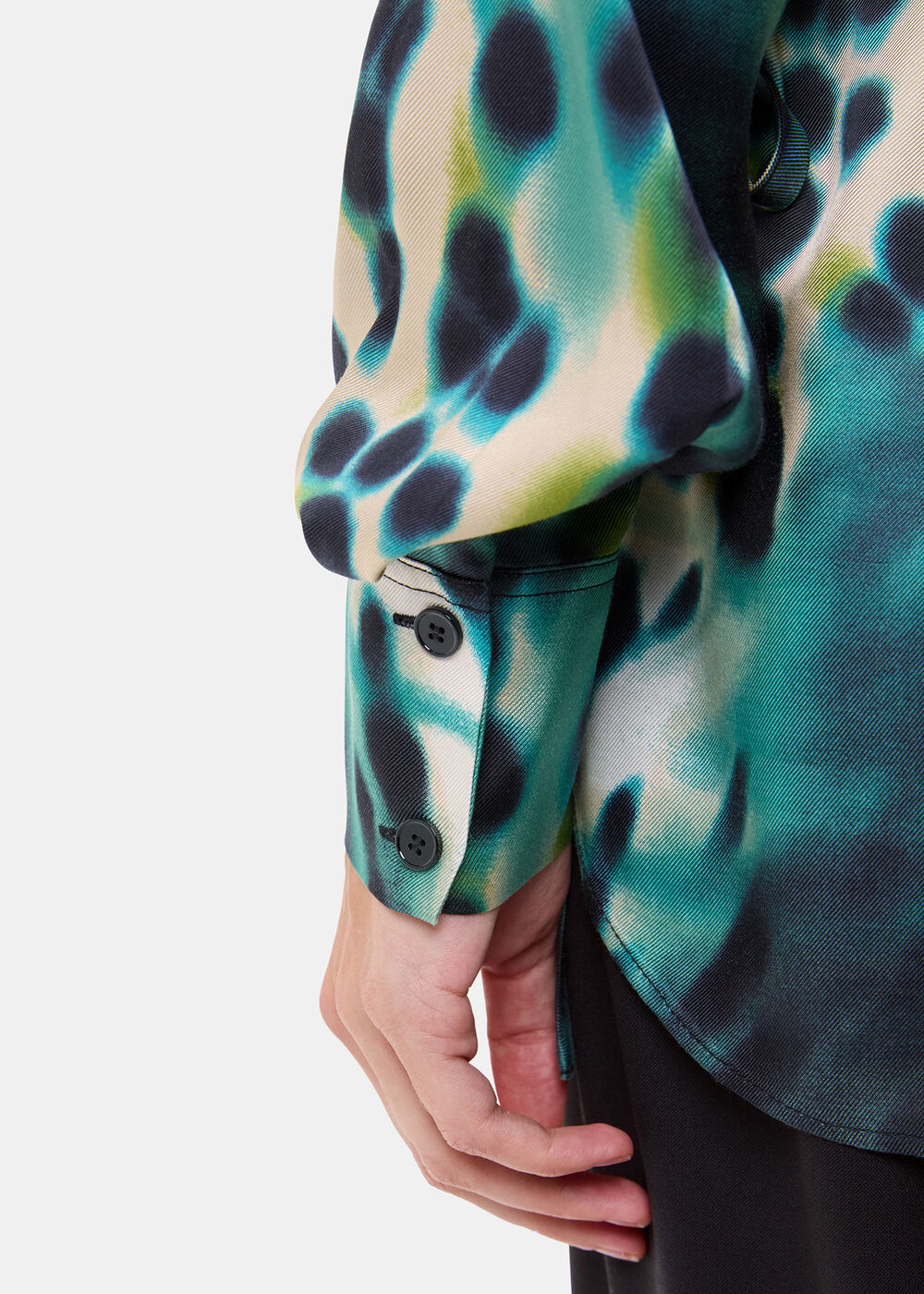 Misty Leopard V Neck Blouse
