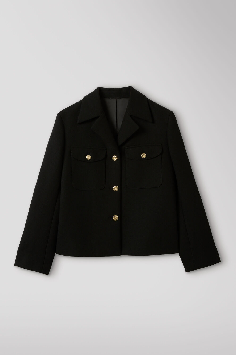 Black Cropped Trophy Jacket