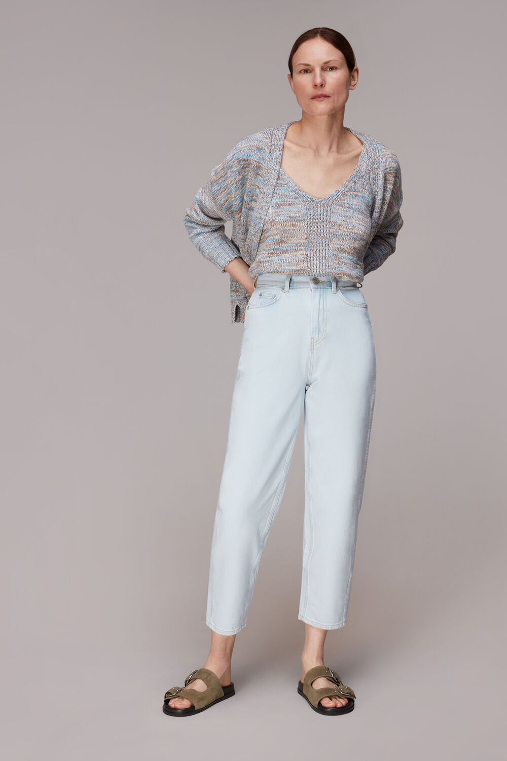 Light Wash Authentic Acid Barrel Leg Jean