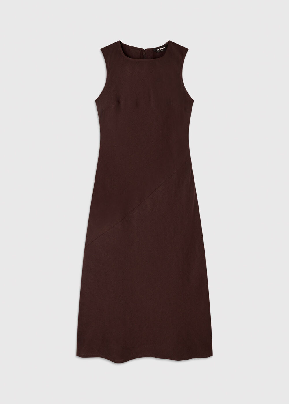Bias Cut Linen Dress