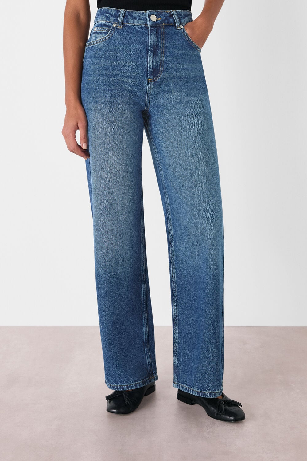 Denim Straight Full Length Jean
