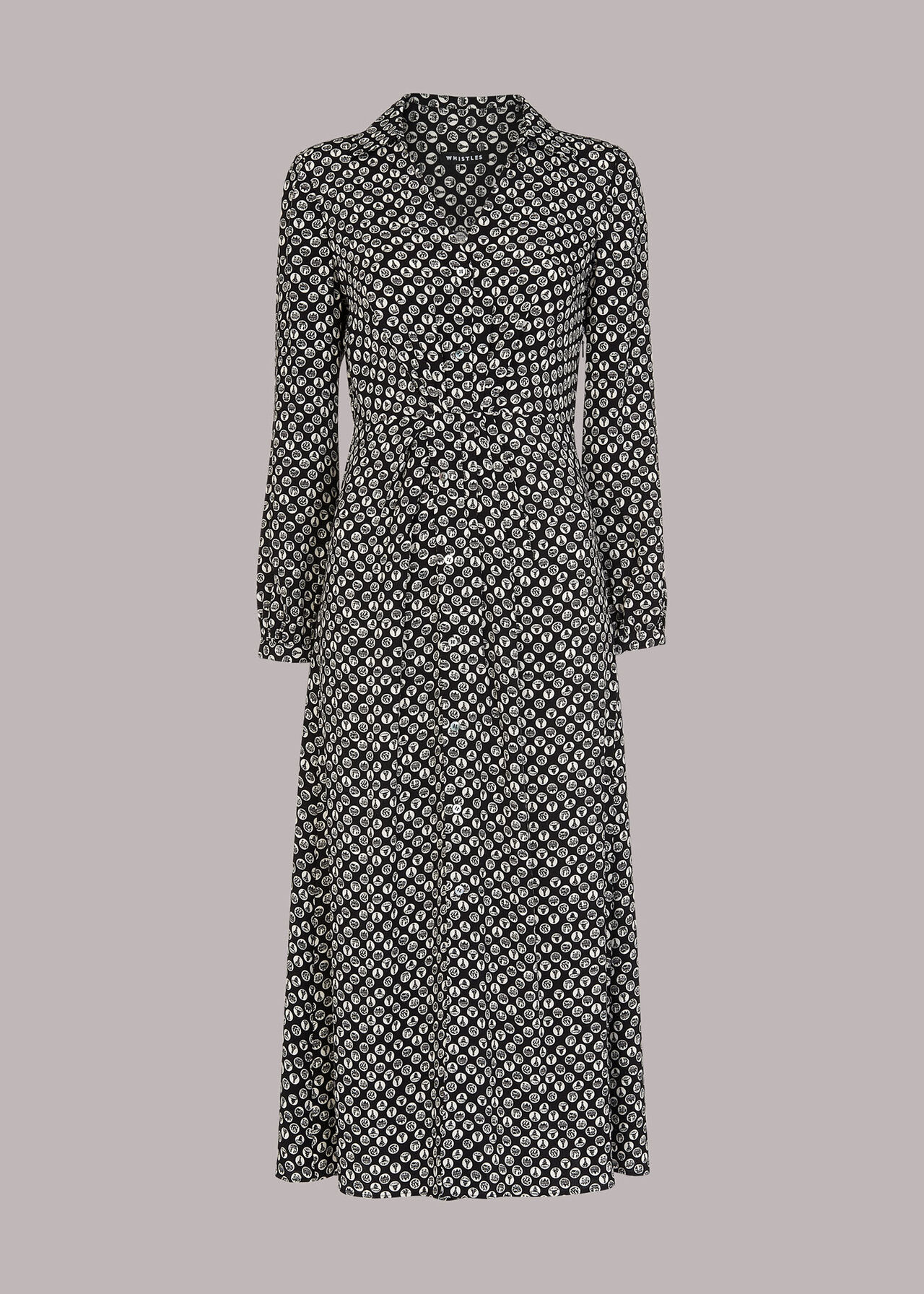 Landmark Print Midi Dress