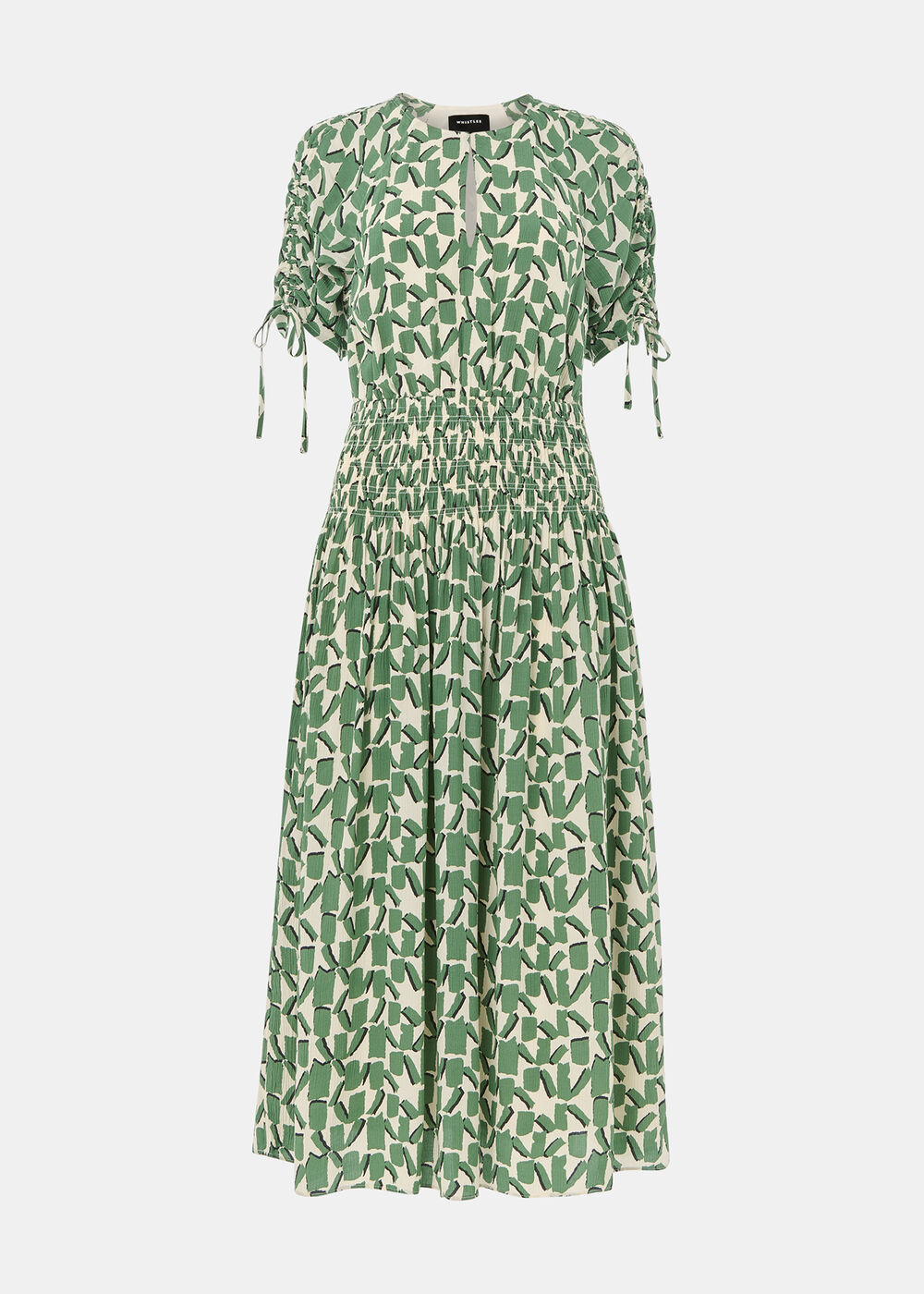 Abstract Squares Midi Dress