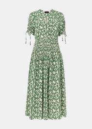 Abstract Squares Midi Dress