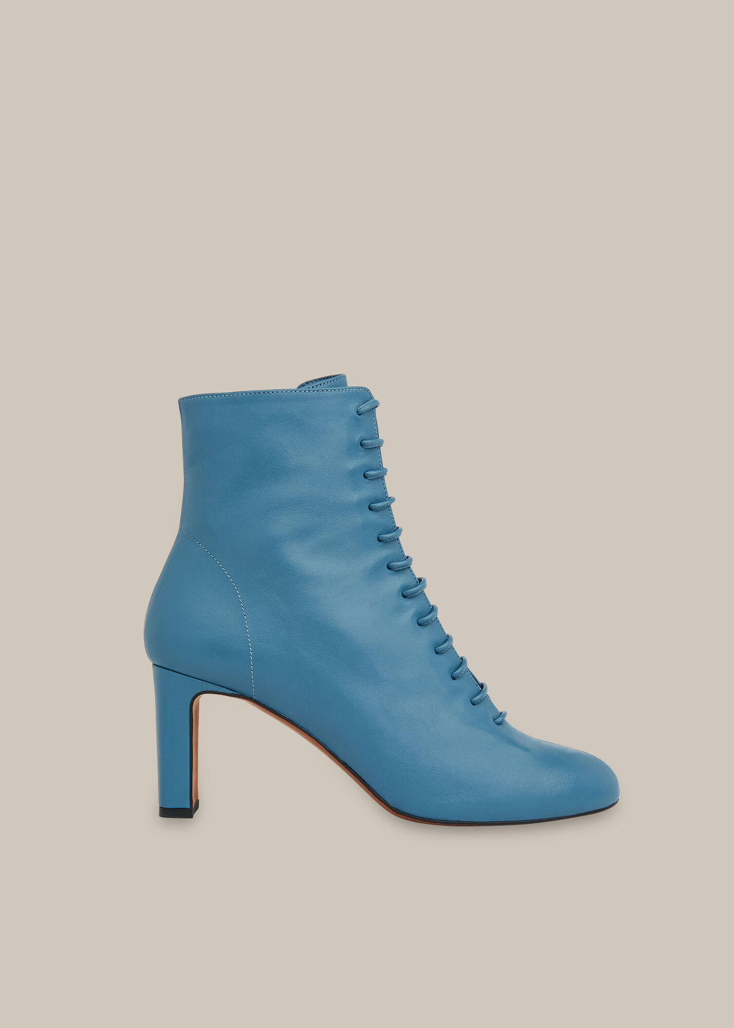 Blue Dahlia Lace Up Boot | WHISTLES
