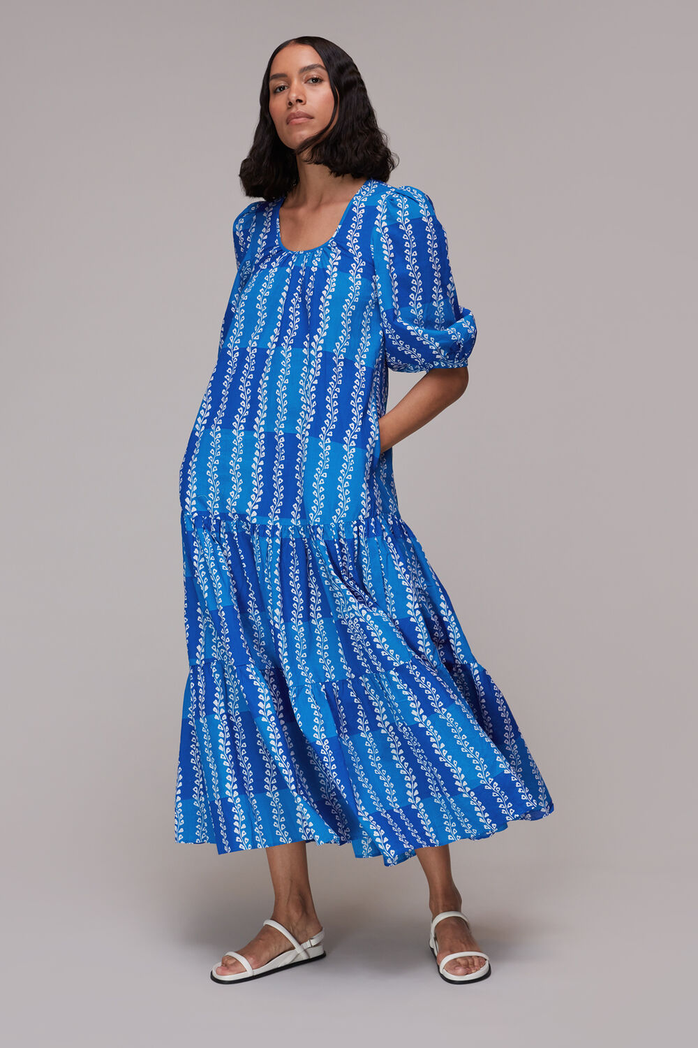 Trailing Leaf Trapeze Dress