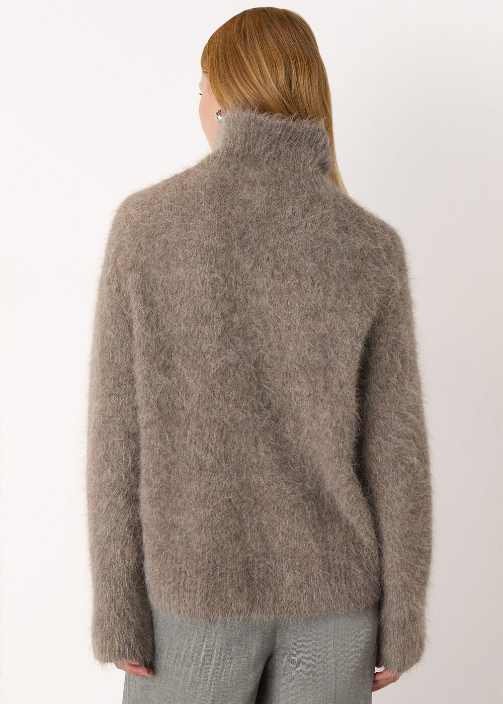 Alpaca Blend Funnel Knit