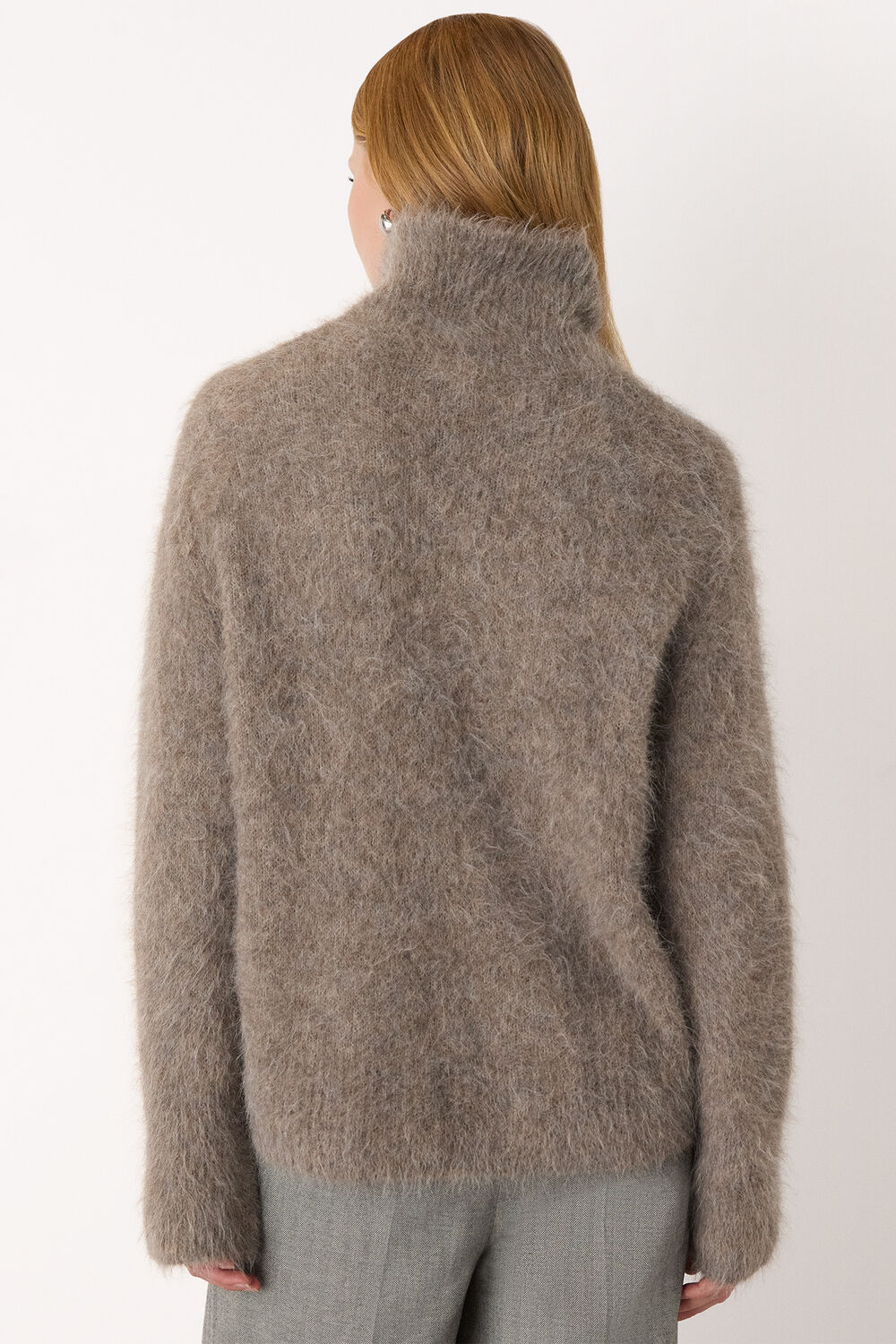Alpaca Blend Funnel Knit
