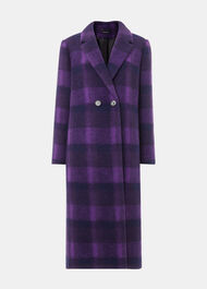 Camila Wool Check Coat