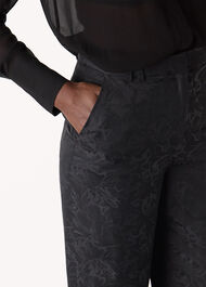 Jacquard Straight Leg Trouser
