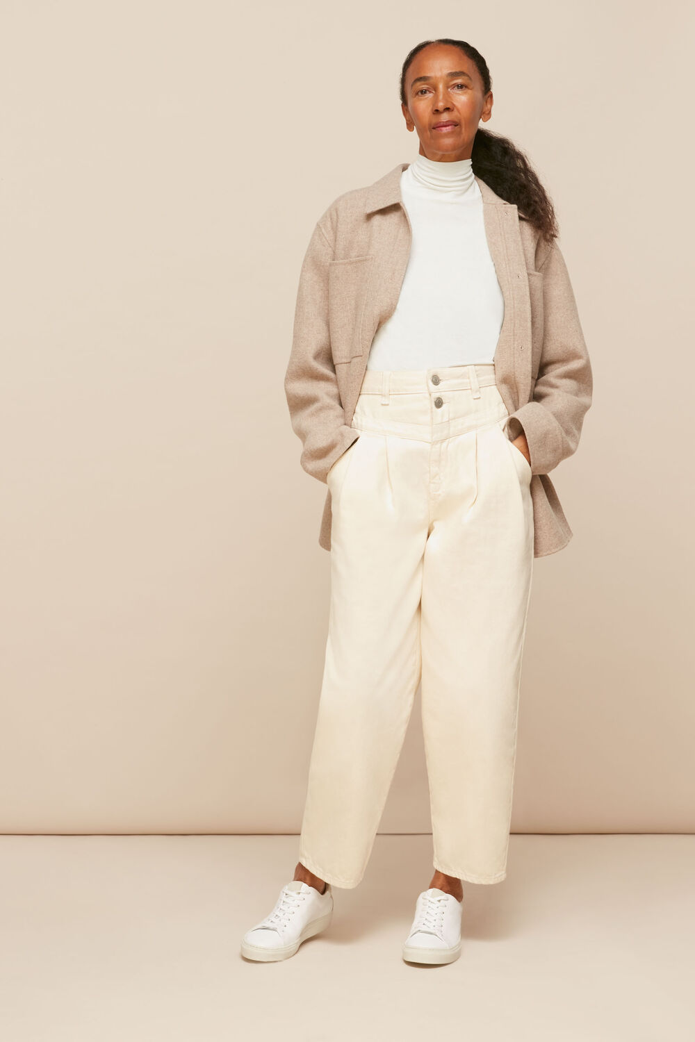 Essential Polo Neck Ivory