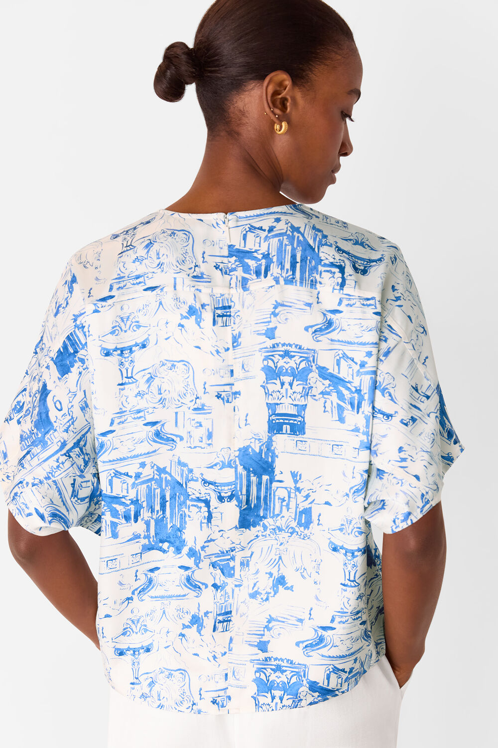 Rome Print Blouse