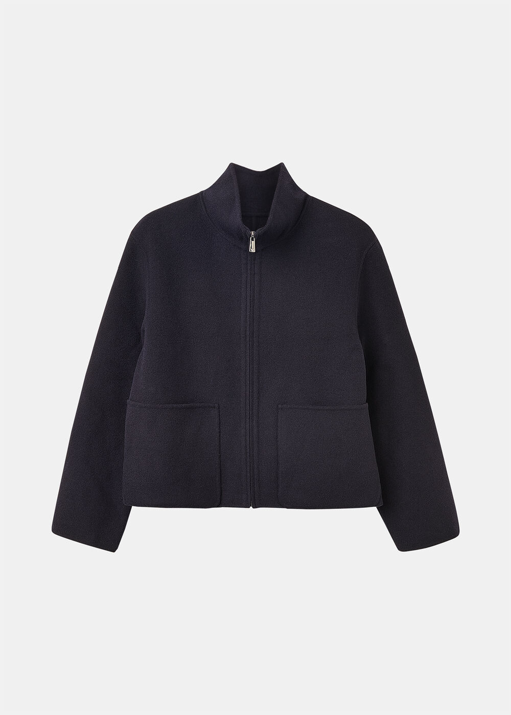 Funnel Neck Double Face Jacket