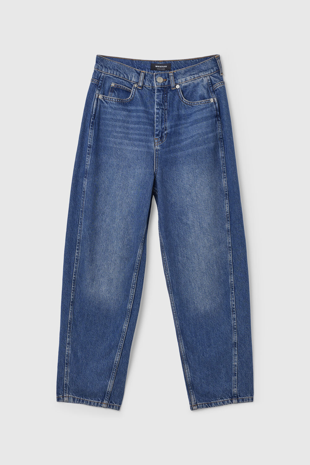 Denim Petite Authentic Barrel Leg Jean